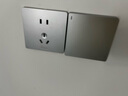 公牛（BULL）开关插座 G12系列 二开单控开关 86型面板G12K211 奶油风太空银 实拍图
