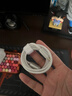 图拉斯小冰线 苹果充电线快充适用iPhone14 13 12 11 8 Pro MAX手机ipad平板车载carplay数据线pd30w认证 银白色1.2M冰爽手感丨低温快充丨贈理线带 实拍图