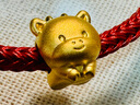 周生生 十二生肖串珠足金黄金转运珠情侣款本命年组合单颗定价 小金牛 93692C 实拍图