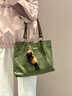 CinvaiKrose包包女包2025新款轻奢托特包女大容量手提包单肩包生日礼物送女友 绿色【代写心意贺卡】 实拍图