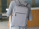 JINSHIWQ背包男女双肩包笔记本16/17寸电脑包书包大学生 标准-星光灰大号 实拍图