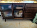 原始原素实木餐边柜简约橡木收纳柜餐边柜靠墙柜黑胡桃色1.25m下节 F8142 实拍图