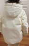 优衣库童装男童女童高性能复合连帽外套/保暖厚衣服473309 01 乳白色 130 实拍图