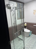 九牧（JOMOO）【定制】极窄小户型钻石移门整体淋浴房一体式淋浴隔断玻璃门E13 现货速发-枪灰光玻1000*1100*1900 实拍图