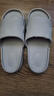拖鞋女EVA拖鞋男软底一字拖男沙滩鞋男居家外穿凉拖男凉拖鞋男士 灰色 42-43 实拍图