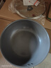 三禾炒锅不粘锅炒菜锅煎炒锅多功能炒锅平底钛锅钻石钛陶锅黛青蓝28cm 实拍图