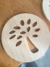 维简（Vilscijon）实木隔热垫餐桌防烫垫天然竹制碗垫耐高温盘子砂锅垫杯垫子/2片装 实拍图