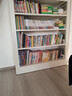 阿格贝贝（agebeibei）钢制书架2M高图书馆书架家用书柜落地一体靠墙客厅卧室置物储物架 珍珠白主架六层2m高1.2m宽旗舰版 实拍图