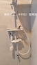 九牧王淋浴花洒套装全铜冷热恒温花洒数显家用卫生间增压沐浴花洒 钢琴冷热款-雅白四档 实拍图