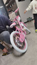 永久儿童自行车3-8岁小孩脚踏单车宝宝中大童女孩公主款童车 【升级-白胎】小猫粉+护具礼包 18寸 实拍图