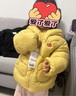 巴拉巴拉童装儿童羽绒服男童女童冬装厚款连帽外套立体造型可爱萌 深土黄30819（白鸭绒） 90 cm（充绒量61g） 实拍图