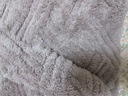 幸棉（LUCKMEEY）麻花绒珊瑚绒家居服套装男女睡衣长毛绒保暖可外穿情侣防静电套头 女款香芋紫 XL （女120-150斤/男140-160斤） 实拍图