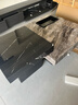 意式轻奢简约岩板茶几现代简别墅大堂小户型客厅家用方形高低组合 60cm骑士黑+90cm威尼斯棕 实拍图