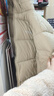 雅鹿三防短款羽绒服女冬免洗户外休闲蓄热保暖连帽加厚面包服外套 卡其色 L 【推荐125-140斤】 实拍图