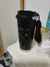 史努比保温杯咖啡杯高颜值便携男女士大容量水杯情侣办公吸管杯随手杯子 黑色【316不锈钢内胆】 500ml 实拍图