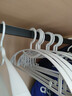 美丽雅无痕衣架【10只】防滑宽肩挂衣架收纳神器成人晾衣架子 实拍图