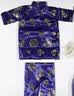 九孝堂中元节七月半清明寒衣祭祀用品纸衣服男女纸衣烧纸送全套用衣服棉衣高档套装加大布料加棉加厚明日送达布料鞋 男款-蓝色5件套长裤版* 实拍图