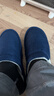 回力日系柔软情侣棉拖秋冬家居室内保暖棉鞋男款HL0006蓝色42-43码 实拍图