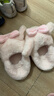Hello Kitty女童棉鞋冬儿童室内家居鞋小孩保暖亲子棉拖鞋 美乐蒂粉 34-35码 实拍图