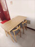 莱美汇餐桌小户型家用现代简约餐桌椅休闲快餐厅桌椅组合饭桌长方形桌子 胡桃色120*60 单桌 实拍图