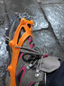 赛普冰爪防滑鞋套不锈钢户外登山攀岩装备爬山雪地防摔通用雪爪鞋钉 8齿橙-环保硅胶双链条加厚钢齿+收纳袋 M码（适用36-39码） 实拍图