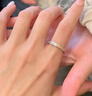 BJYLS999足银孤星戒指男士小众纯银开口食指环尾戒饰品新年礼物送男友 岁月流金戒指【925银】 实拍图