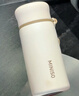 名创优品大容量保温杯女高颜值316L不锈钢泡茶杯学生便携水杯子25新款冬 奶茶慕白400ml【提绳】 实拍图