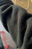 探拓（TECTOP）抓绒衣 户外加厚保暖女抓绒衣纯色立领半开衫柔软舒适抓绒衣 WZRY034 女款黑色 L 实拍图