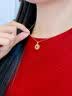 中国黄金（CHINA GOLD）银杏叶黄金项链女足金织梦网套链生日礼物送女友老婆 足金织梦网银杏叶挂坠【赠S925链】纪念品 实拍图
