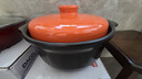康舒砂锅家用炖锅煲汤陶瓷煲仔饭耐高温干烧不裂沙锅炖汤锅煲仔饭 黑橙（家用3-5人） 3300ml 实拍图