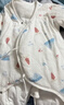 童泰新生婴儿衣服连体衣秋冬加厚夹棉初生宝宝蝴蝶衣爬服 蓝色 52cm 实拍图