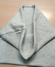 纯棉脖套男女士秋冬季防寒护颈套围脖冬季保暖假领子套头围巾百搭 浅灰 双层棉 实拍图
