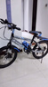 津驰远儿童自行车6-10-15岁碟刹中大童山地男女孩学生单车一体轮脚踏车 车灯款|蓝色+变速+双碟刹+辐条轮 18寸【身高115-140cm】约6-10岁 实拍图