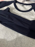 优衣库女装柔软罗纹撞色圆领T恤/长袖插肩袖内搭25秋冬新款481438 69 藏青色 XL /165/92A 实拍图
