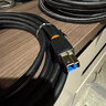 秋叶原（CHOSEAL）高速USB3.0打印机线 AM/BM 方口移动硬盘盒显示器传真机电源数据连接线 5米 QS5832 实拍图