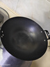 古臻匠锤纹铁锅炒锅无涂层平底圆底氮化不易粘不易锈炒菜家用 圆底 36cm 实拍图