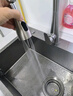 浪鲸（SSWW）厨房水槽大单槽洗菜盆304不锈钢一体盆纳米抗菌耐磨洗菜池TK17 C款-配花瓶抽拉龙头+伸缩篮 55*45cm 实拍图