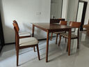 林氏家居北欧实木餐桌家用岩板餐桌小户型吃饭桌子饭桌歺桌椅家具LS003R3 R3-B 餐桌1.4m+S6-B餐椅*4 实拍图