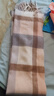 红豆（Hodo）100%纯羊毛女士格子围巾保暖防寒围脖送女生圣诞节生日礼物礼盒装 实拍图