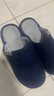 回力日系柔软情侣棉拖秋冬家居室内保暖棉鞋男款HL0006蓝色42-43码 实拍图
