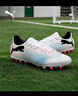 彪马（PUMA）MG短钉贴合耐穿训练足球鞋男人造草坪钉鞋FUTURE7 107725 白-黑色-粉-01 44.5 实拍图