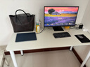 甄严选电脑桌台式家用简约办公书桌女生卧室学习写字桌小户型化妆桌子 暖白色140*60【升级加固框架】 实拍图