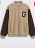 GAP男女装2025秋季新款大G字母仿羊羔绒宽松夹克开衫卫衣 卡其色 L (175/96A)亚洲尺码【偏大,建议拍小一码】 实拍图