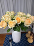 云南鲜花批发品质玫瑰百合水养鲜切花送女友水养鲜花源头直发 香槟（蜜桃雪山）-20支 【任选2件—不收运費】 实拍图