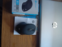 惠普（HP）FM710A无线/蓝牙双模鼠标 轻质便携 人体工学设计 持久办公体验 类肤材质蓝牙激光鼠标 磨砂黑 实拍图