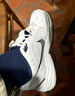 耐克轻便训练鞋老爹鞋冬季健身缓震运动NIKE MONARCH 4 415445 102白色/金属银/深藏青 38.5 (240mm) 实拍图