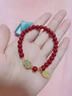 戚小米朱砂手串女款平安葫芦仿玉石手链男新款古风串珠珠子女士配饰首饰 朱砂手串【8mm】 实拍图