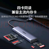 绿联USB3.0CF读卡器扩展坞 支持CF/MS/SD/TF四卡同读 适用相机行车记录仪监控内存卡存储卡 线长0.2m 实拍图
