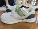 基诺浦宝宝学步鞋 18个月-5岁春秋款儿童鞋子 软底男女机能鞋GY1539 GW1539A白色/绿色/灰色/银色 27.5 175mm 适合脚长176-180mm 实拍图