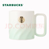 星巴克（Starbucks）清透薄荷绿款徽章马克杯390ml桌面杯陶瓷水杯子圣诞礼物 实拍图